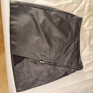 Banana republic Black Leather Mini Skirt